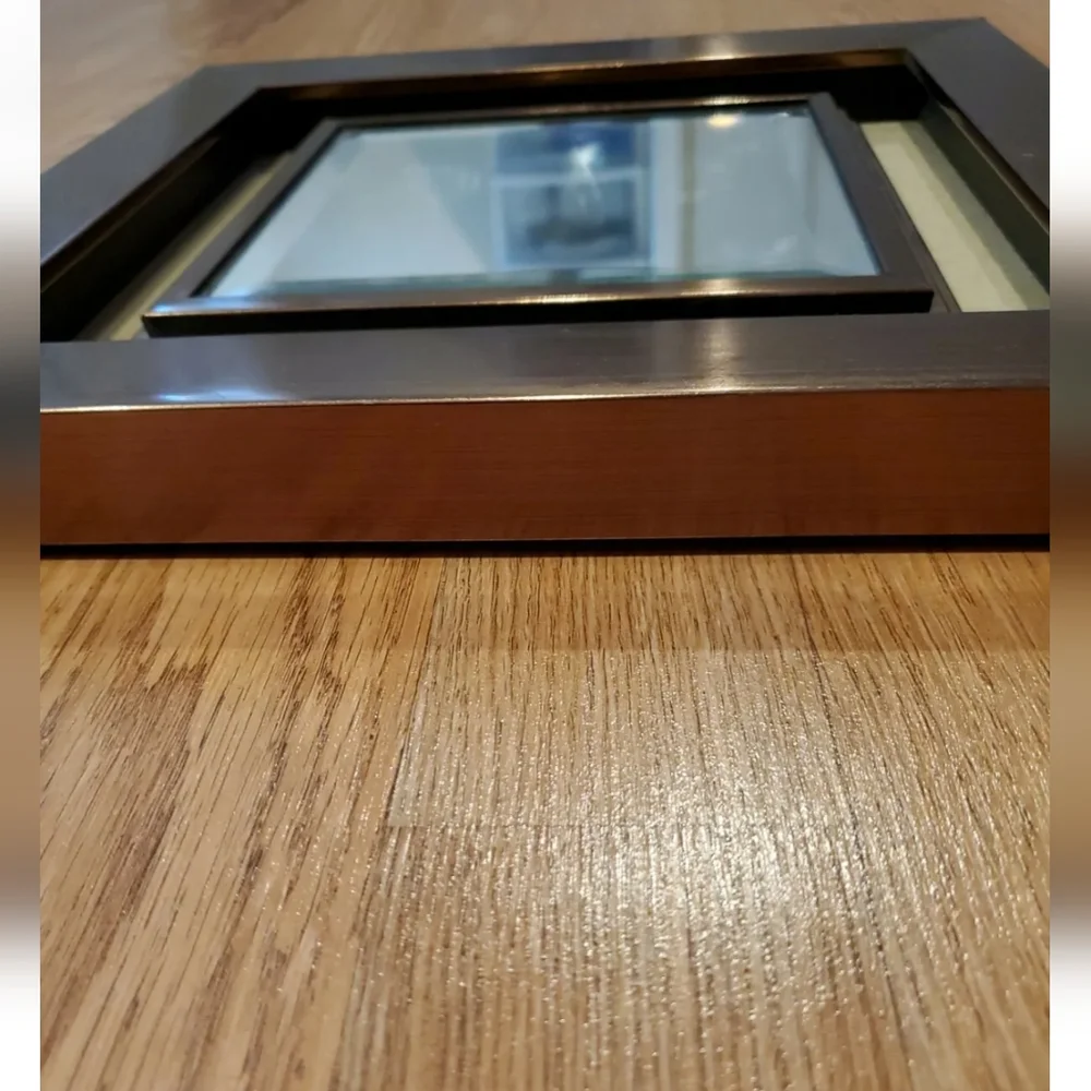 Fancy Framed Wall Mirror 12x12 Hanging. Can be hung as Square or Diamond.